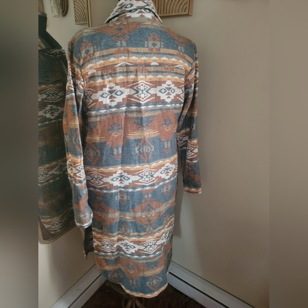 Southwestern Patterned Shacket - image 3